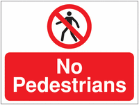 Construction Signs - No Pedestrians SSW00693