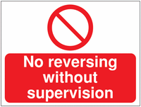 Construction Signs - No Reversing Without Supervision SSW00692