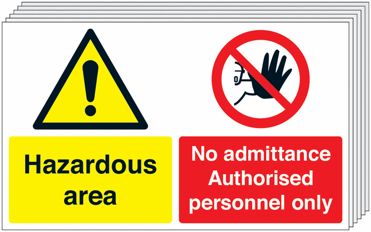 Danger Hazardous areas/No Admittance Multi-Message Sign Multi Message Signs SSW0754