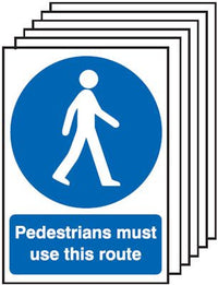 Pedestrians must use this route SSW0743