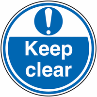 Anti-Slip Floor Signs - Keep Clear SSW00786