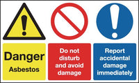 Asbestos/Do Not Disturb/Avoid Damage Signs SSW0622