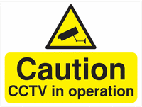 Construction Signs - Caution CCTV In Operation SSW00965