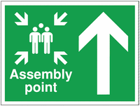 Construction Signs - Assembly Point Arrow up SW00823
