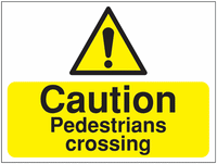 Caution pedestrian crossing Sign SSW0738