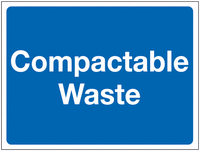 Construction Signs - Compactable Waste SW00908