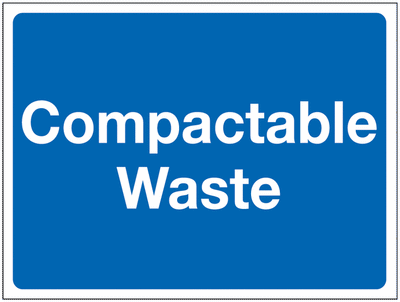 Construction Signs - Compactable Waste SW00908