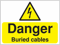 Construction signs- Danger buried cables SSW0716