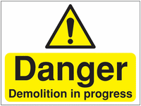 Danger demolition in progress SSW00879