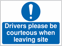 Construction Signs - Drivers Please Be Courteous... SSW00957