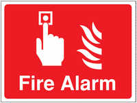 Construction Signs - Fire Alarm SW00837