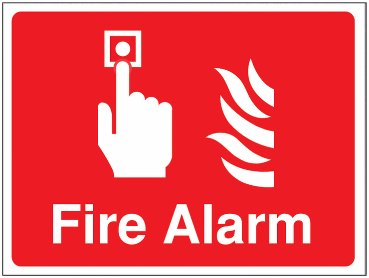 Construction Signs - Fire Alarm SW00837
