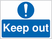 Construction signs- keep out SSW0719