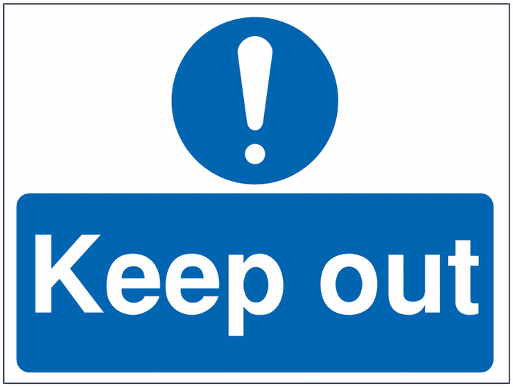 Construction signs- keep out SSW0719