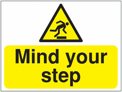 Construction signs- Mind your step SSW0720