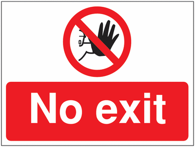 Construction signs- No exit signs SSW0721