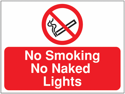 Construction Signs - No Smoking No Naked Lights SSW00700