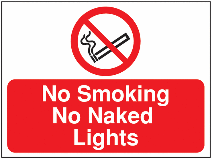 Construction Signs - No Smoking No Naked Lights SSW00700