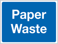 Construction Signs - Paper Waste SW00907