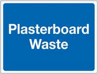 Construction Signs - Plasterboard Waste SW00902