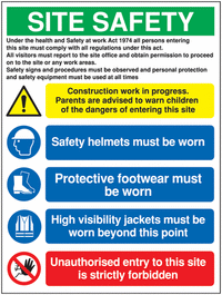 Construction Work/Unauthorised Entry... Site Signs SSW000900