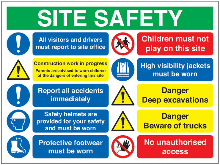 Construction Work/Unauthorised Entry... Site Signs SSW000901