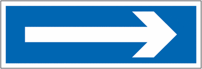 Disabled Parking Signs - Arrow Right SSW00685