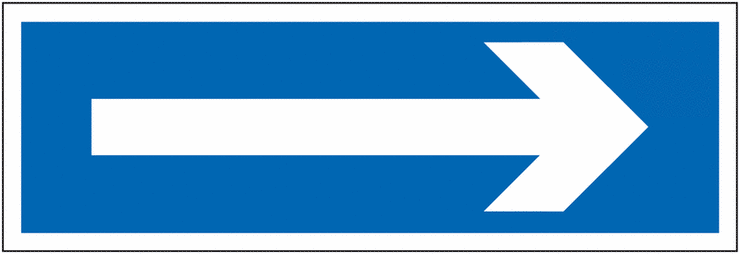 Disabled Parking Signs - Arrow Right SSW00685