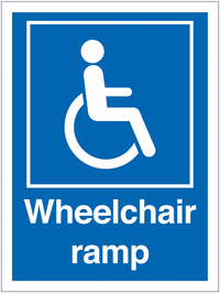 Disabled parking signs -Wheel chair ramp SSW00743