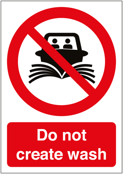 Do not create wash Sign SSW00598