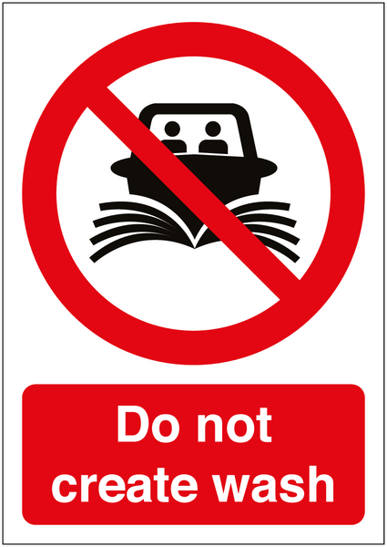 Do not create wash Sign SSW00598