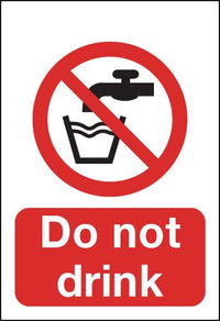 Do not drink the water sign SSW00600