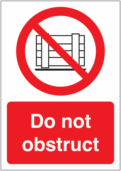 Do not obstruct SSW00605