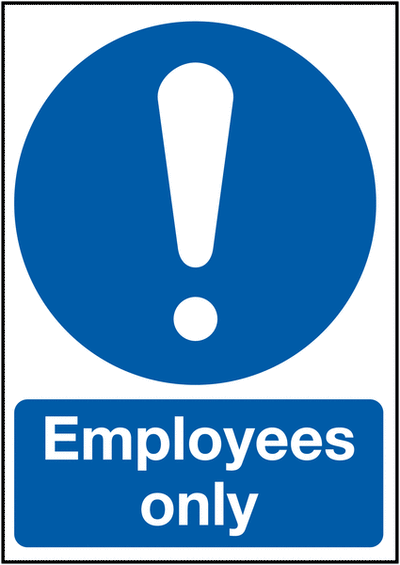 Employees only signs  SSW0730