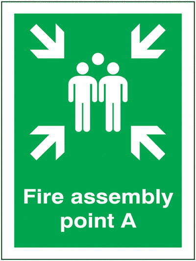 Fire Assembly Outdoor Sign (point A) SSW0505