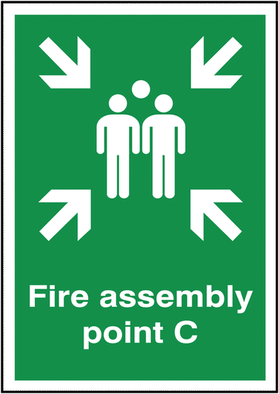 Fire Assembly Outdoor Sign (point C) SSW0507