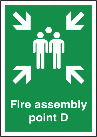 Fire Assembly Outdoor Sign (Point D) SSW5508