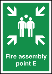 Fire Assembly Outdoor Sign (Point E) SSW5509