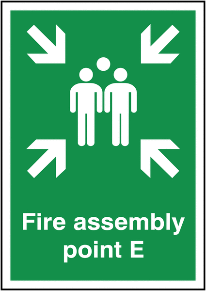 Fire Assembly Outdoor Sign (Point E) SSW5509