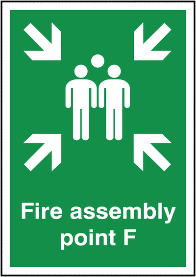 Fire Assembly Outdoor Sign (Point F) SSW5510