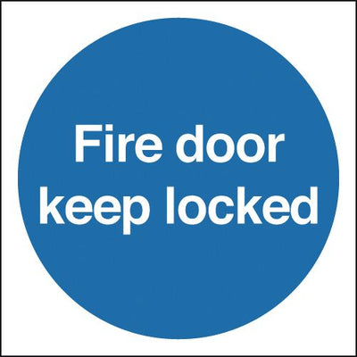 Fire Door Keep Locked Symbol Sign