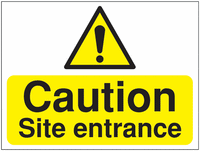 Construction signs-Caution site entrance sign SSW0732