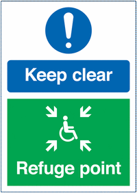 Keep Clear/Refuge Point Multi-Message Signs SSW00787