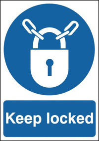 Keep Locked & Symbol Signs SSW00802
