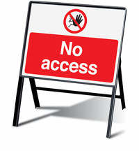 No Access Stanchion Sign SSW00790