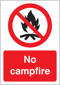 No camp fires Allowed Signs SSW00558