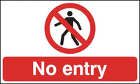 Floor vinyl no Entry- Pedestrians Must Use not This Route SSW00783
