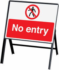 No entry Signs with stanchion SSW00705