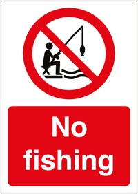 No fishing Allowed Sign SSW00580