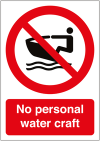 No personal water craft Allowed Sign SSW00569